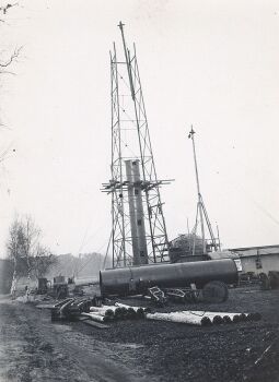 Bild: Montage des Wasserturms in Groß Partwitz