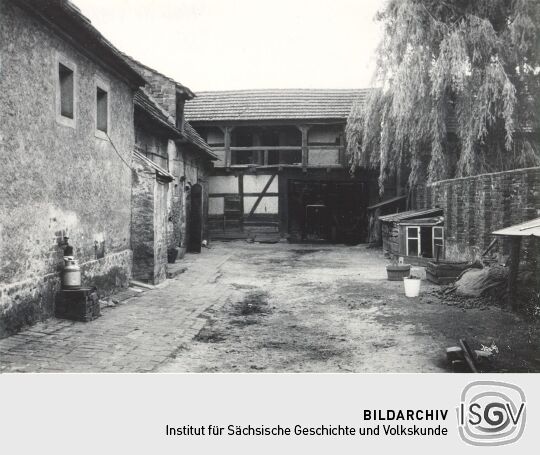 Innenhof eines Bauerngehöftes in Groß Partwitz