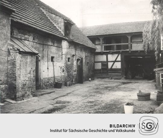 Innenhof eines Bauerngehöftes in Groß Partwitz