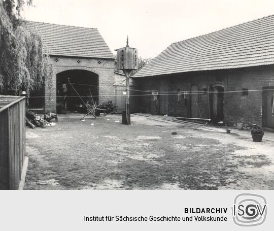 Taubenschlag in einem Bauernhof in Groß Partwitz