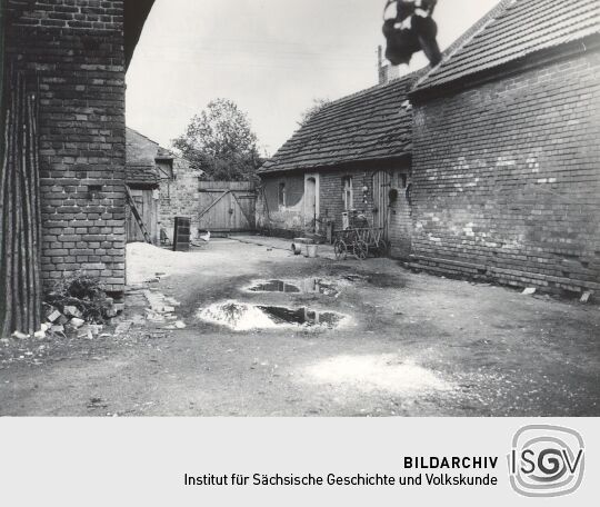 Hof eines Bauernhofes in Groß Partwitz