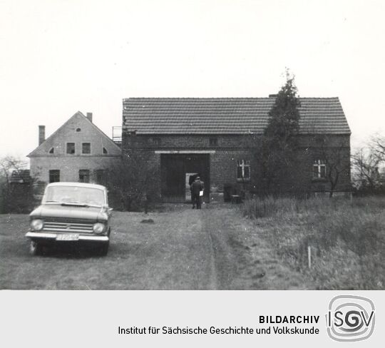 Blick auf das Gehöft Nr. 79 in Groß Partwitz