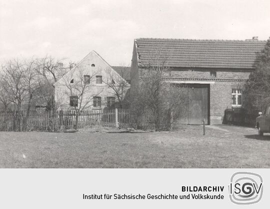 Blick auf das Gehöft Nr. 79 in Groß Partwitz