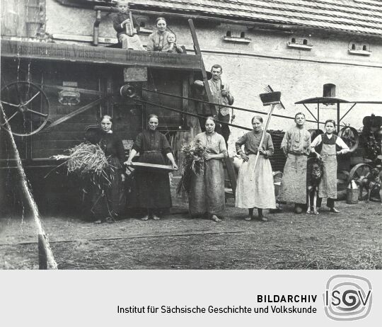 Feldarbeit in Groß Partwitz