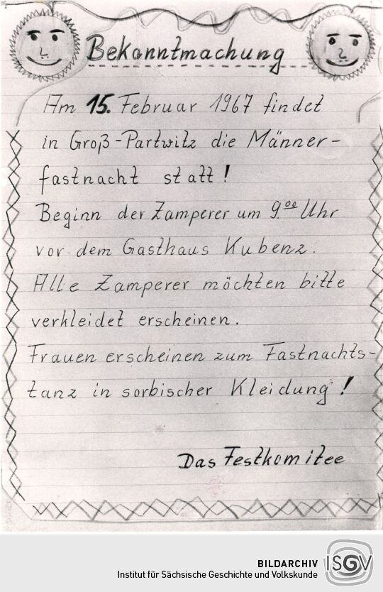 Männerfastnacht in Groß Partwitz