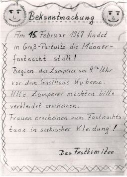 Bild: Männerfastnacht in Groß Partwitz