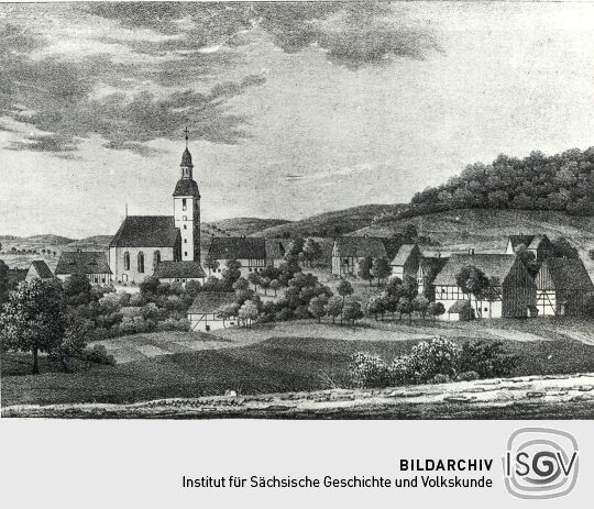 Blick auf Spitz-Cunnersdorf