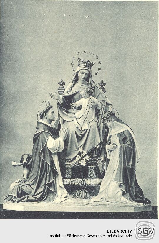 Die Figuren des großen Altars in Radibor
