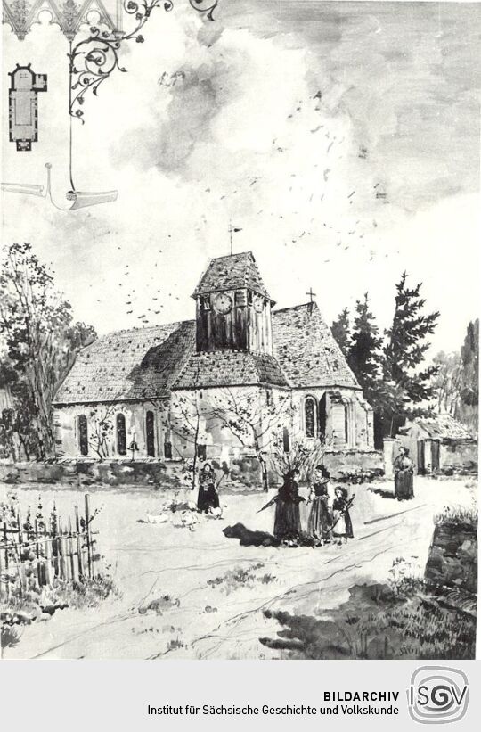 Die alte Kirche in Radibor