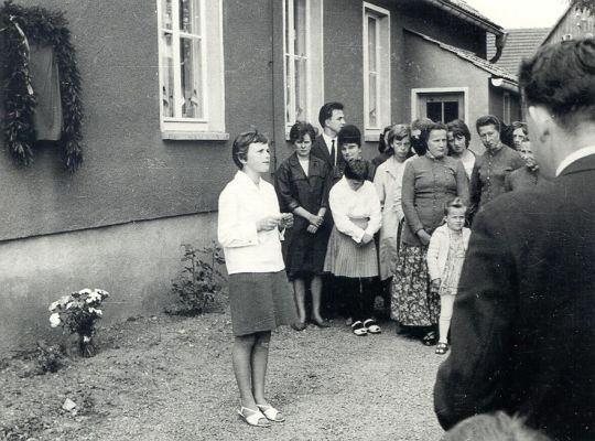 Enthüllung eines Gedenksteins in Schmerlitz