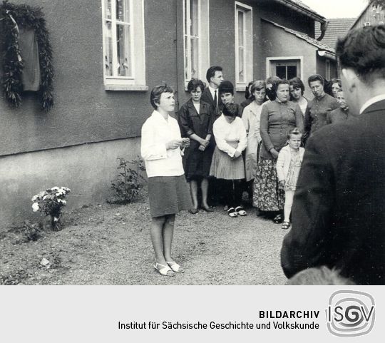 Enthüllung eines Gedenksteins in Schmerlitz