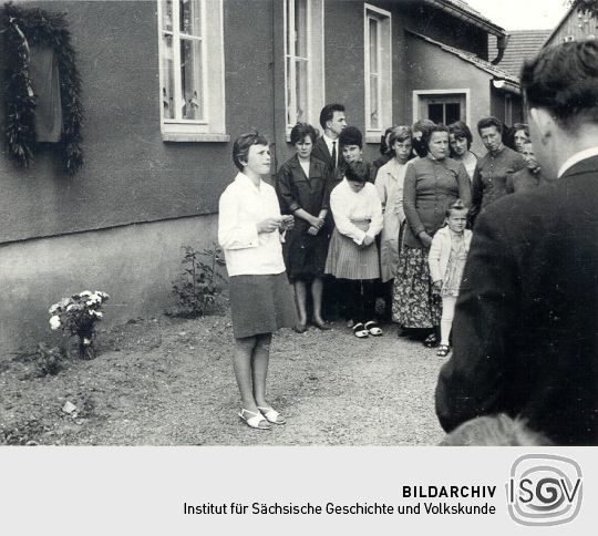 Enthüllung eines Gedenksteins in Schmerlitz