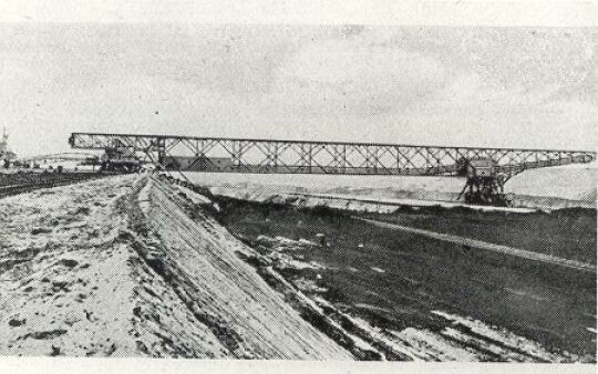 Abraumbrücke im Tagebau der Grube Werminghoff