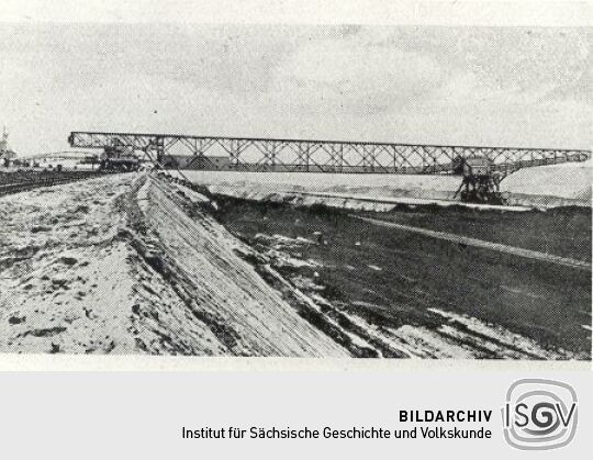 Abraumbrücke im Tagebau der Grube Werminghoff