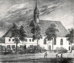 Bild: Zeichnung Taucher-Kirche in Bautzen