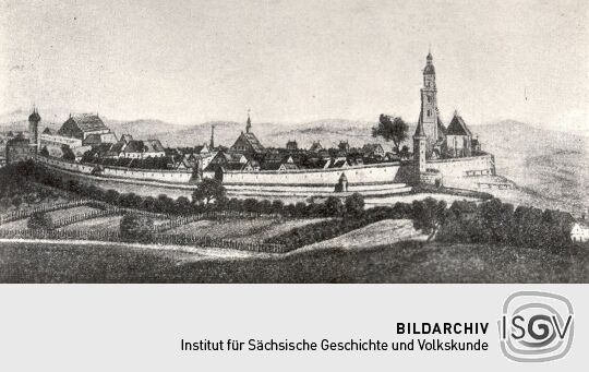 Historische Ansicht der Stadt Kamenz