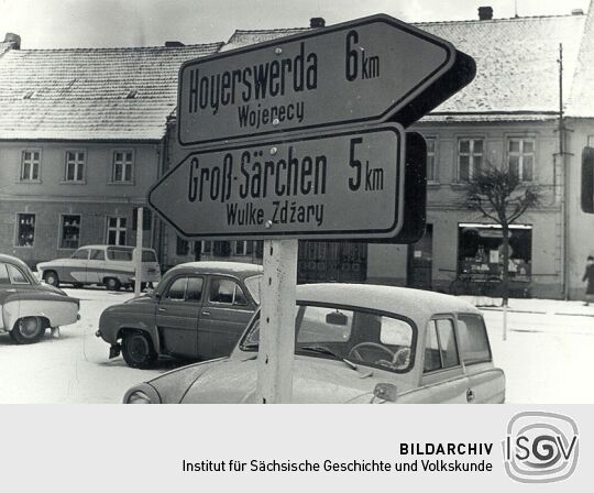 Wegweiser in Wittichenau