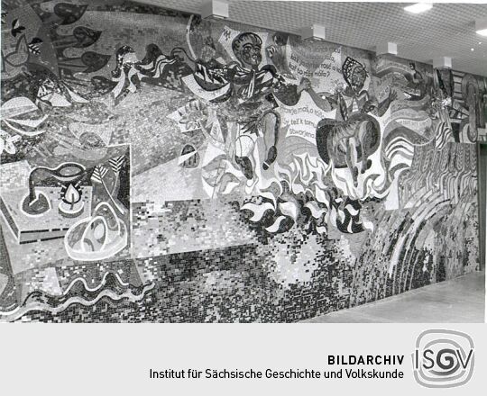 Mosaik im Centrum-Warenhaus in Hoyerswerda