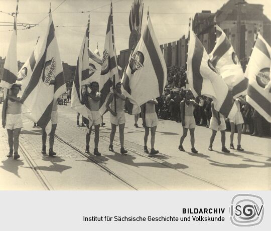 Parade in Leipzig