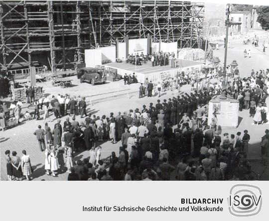 Haus der Sorben in Bautzen, Richtfest