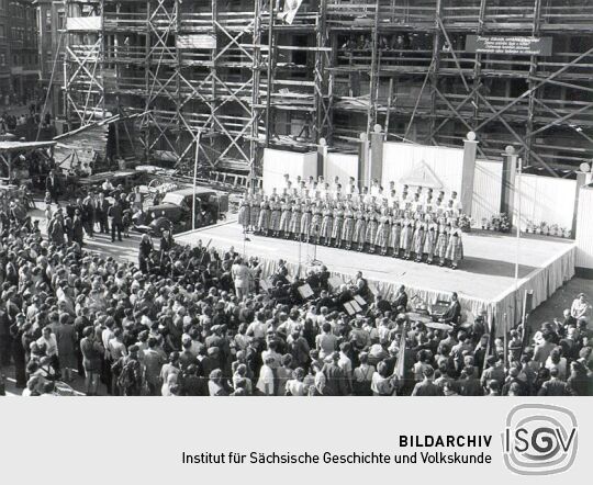 Haus der Sorben, Richtfest