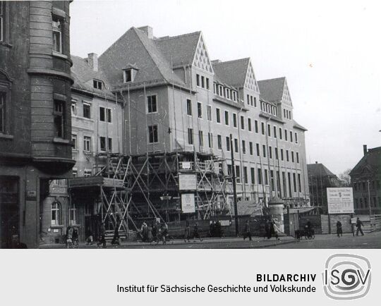 Bau des Hauses der Sorben