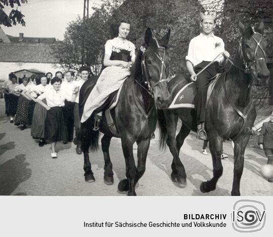 Maibaumwerfen in Radibor