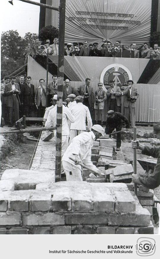 Grundsteinlegung in Hoyerswerda