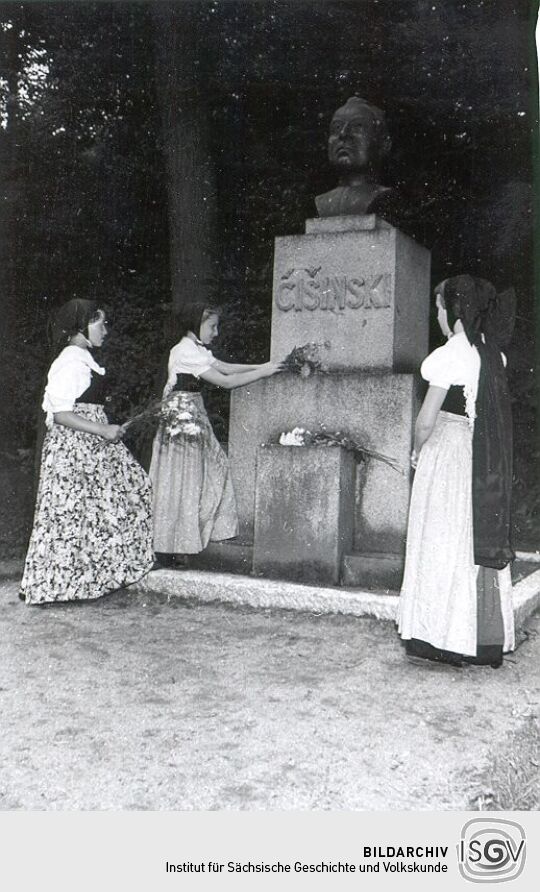 Denkmal für Jakub Bart-Ćišinski in Panschwitz-Kuckau