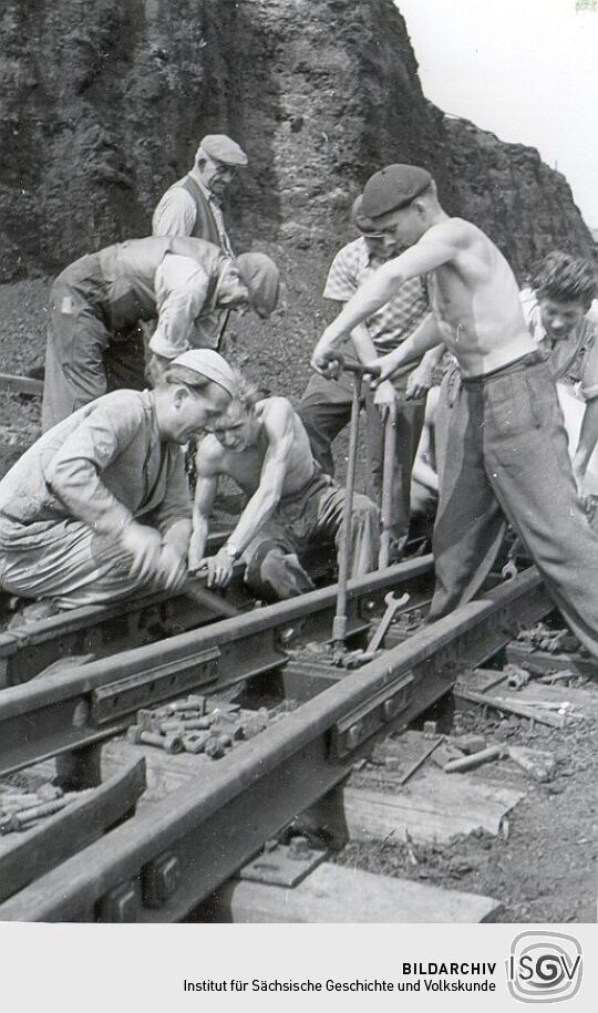 Beim Arbeitseinsatz