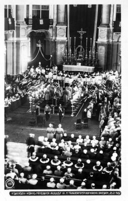 Bild: Trauerfeier für den verstorbenen König Friedrich August III.