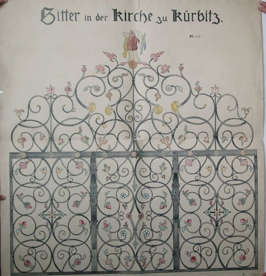 Gitter in der Kirche zu Kürbitz von H. Kugler, KL III