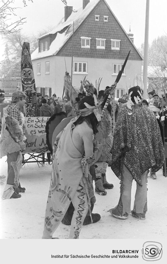 Ansicht vom Ski- und Eisfasching in Geising