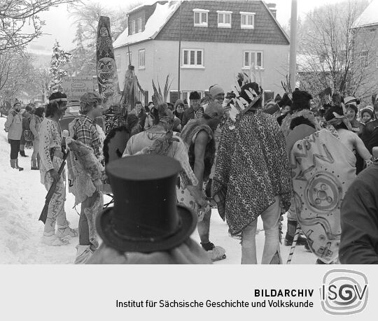 Ansicht vom Ski- und Eisfasching in Geising