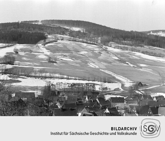 Landschaftsansicht bei Geising und Altenberg
