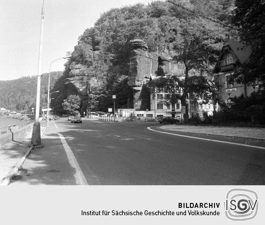 Ortsansicht in Hřensko[Herrnskretschen]