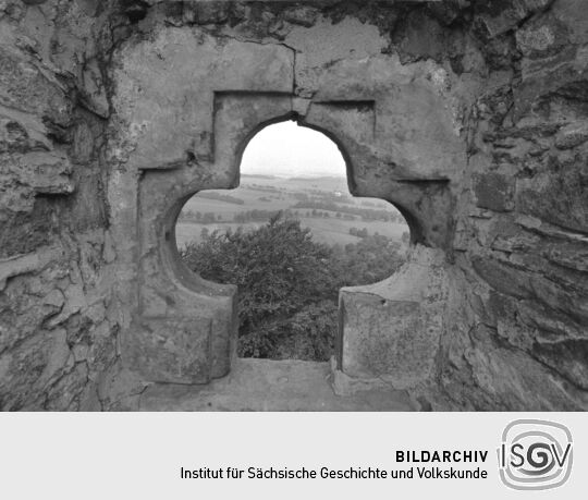Schießscharte in der Burgruine Frauenstein
