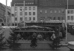 Bild: Ansicht des Weihnachtsmarktes auf dem Obermarkt in Freiberg