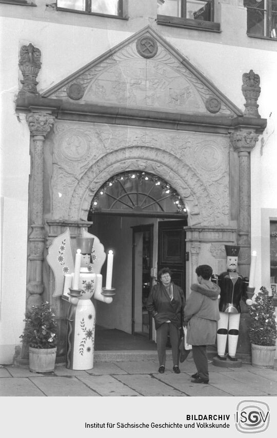 Ansicht eines Portals in Freiberg