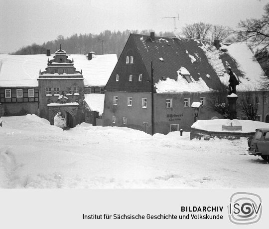 Ansicht des Marktplatzes in Lauenstein