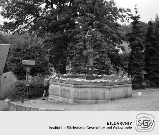Ansicht des Marktplatzes in Lauenstein