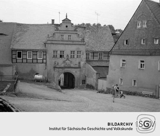 Ansicht des Marktplatzes in Lauenstein