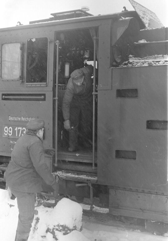 Ansicht einer Lokomotive der Weißeritztalbahn