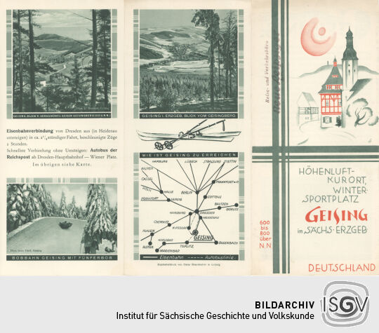 Werbefaltblatt für Geising