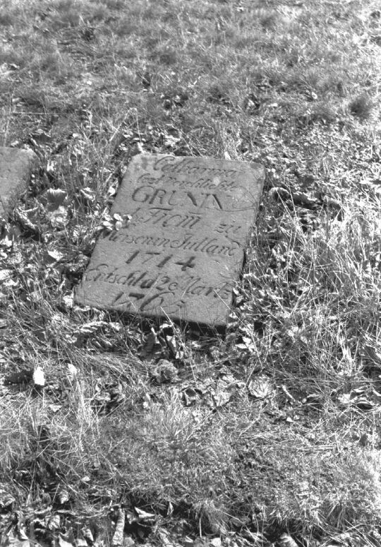 Grabplatten auf dem Herrnhuter Friedhof