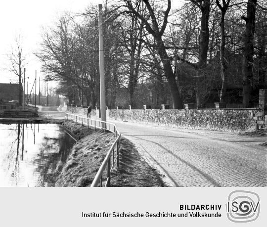 Mauer des Schloßparkes in Seifersdorf
