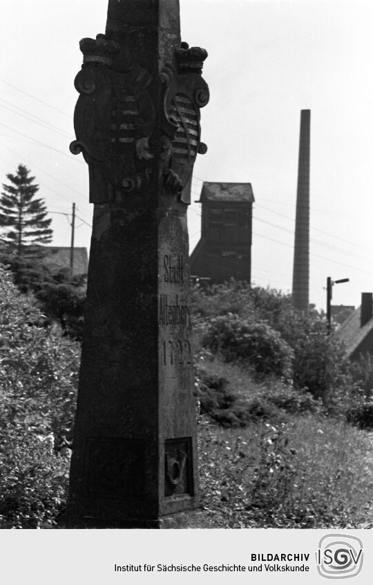 Postsäule in Altenberg