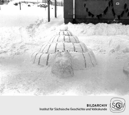 Schneefigur in Geising