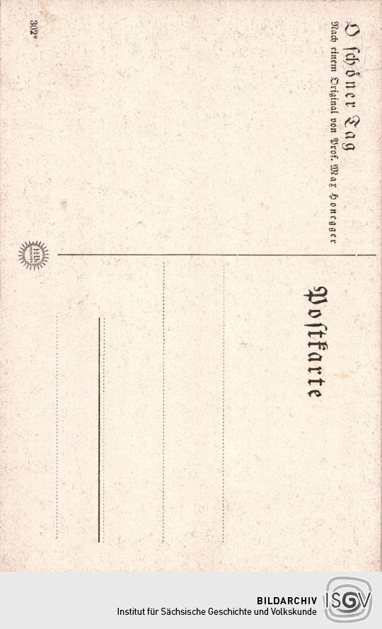 Rückseite: verfrüht gedruckte Siegespostkarte Nr. 302