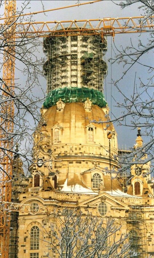 Dresdner Frauenkirche in der Entstehung